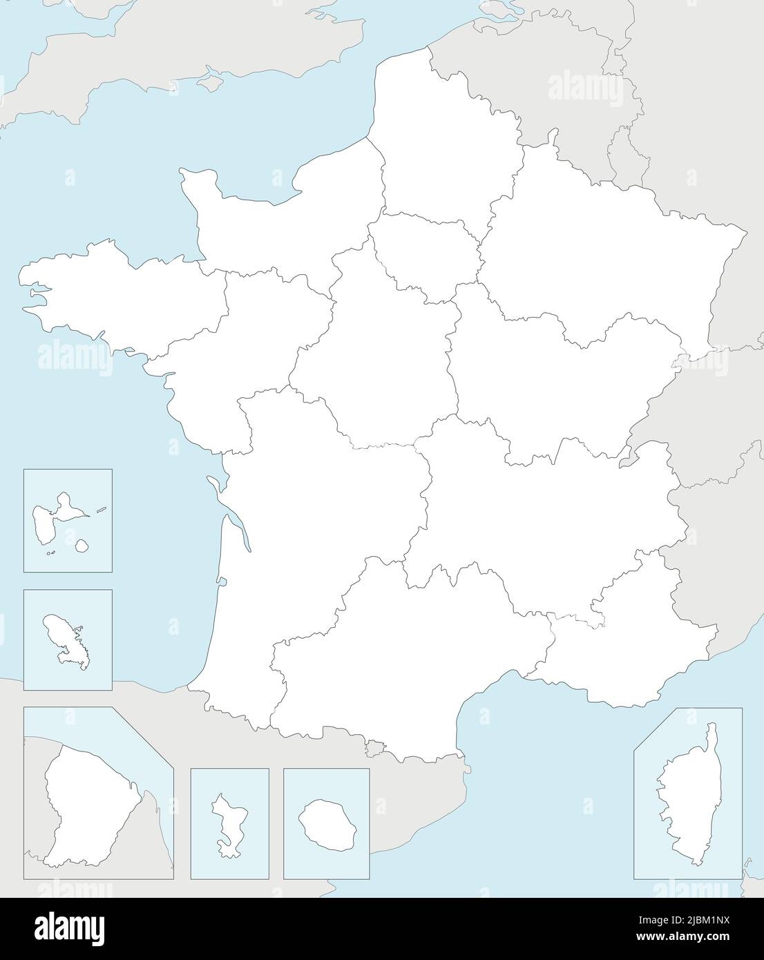 Free Printable Blank Map Of France