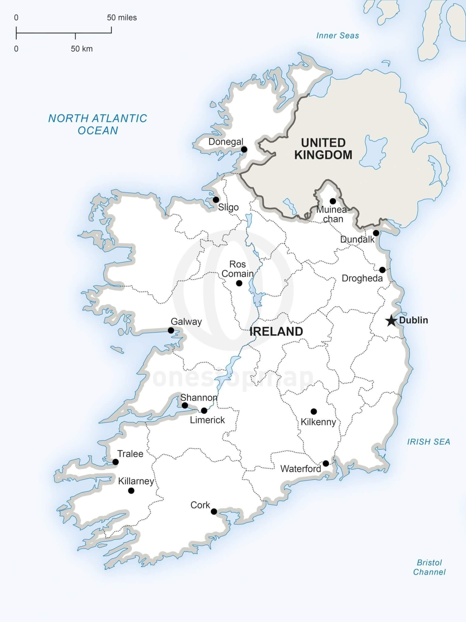 Maps Of Ireland Printable
