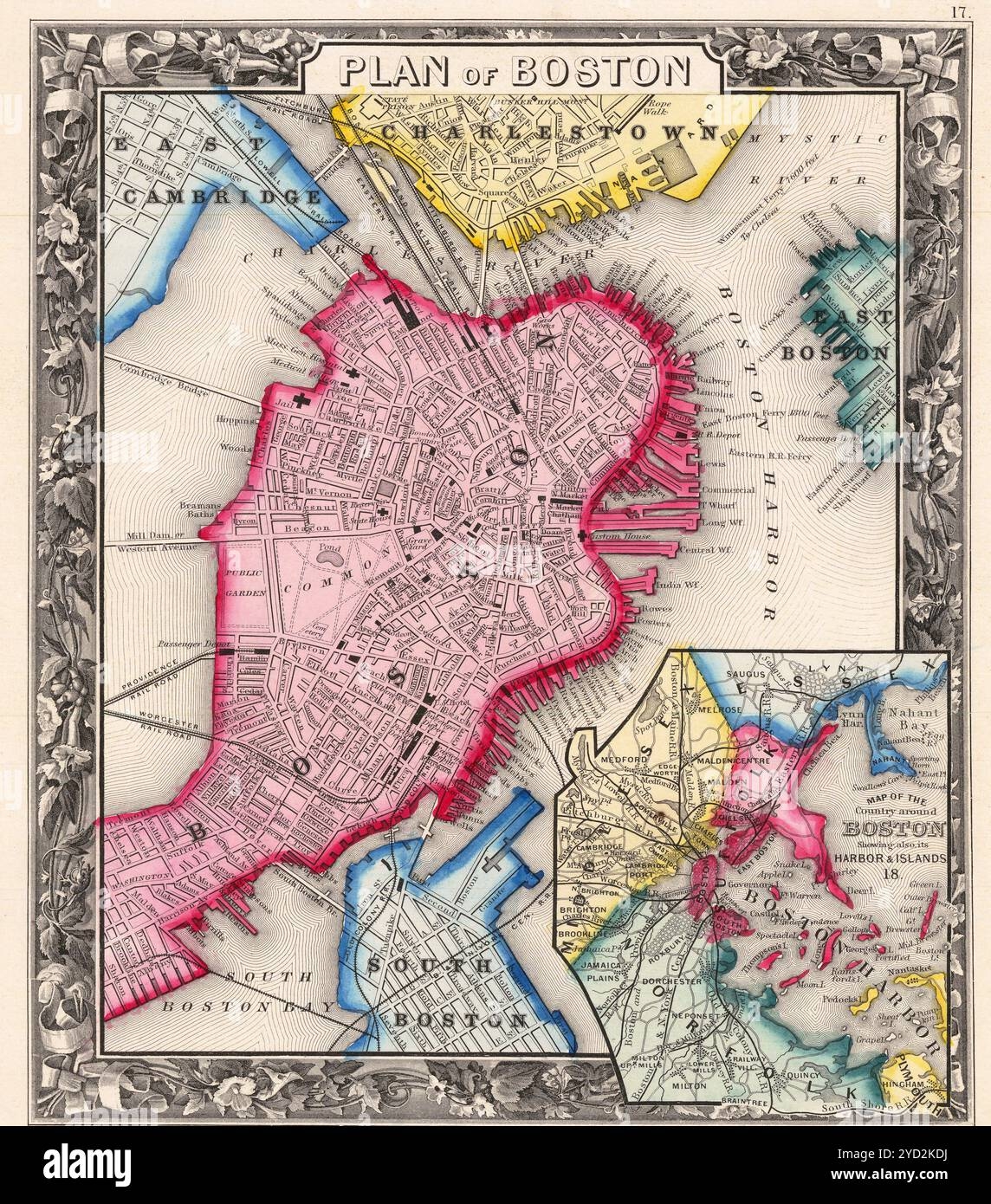 Printable Boston Map