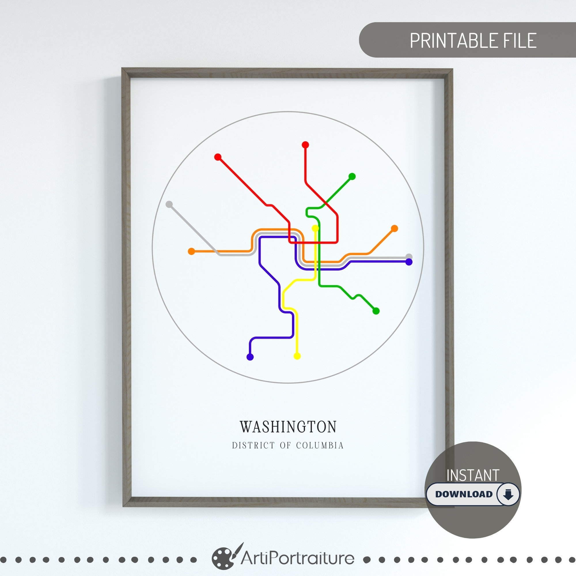 Washington Dc Subway Map DC Metro Map District Of Colombia Metro 