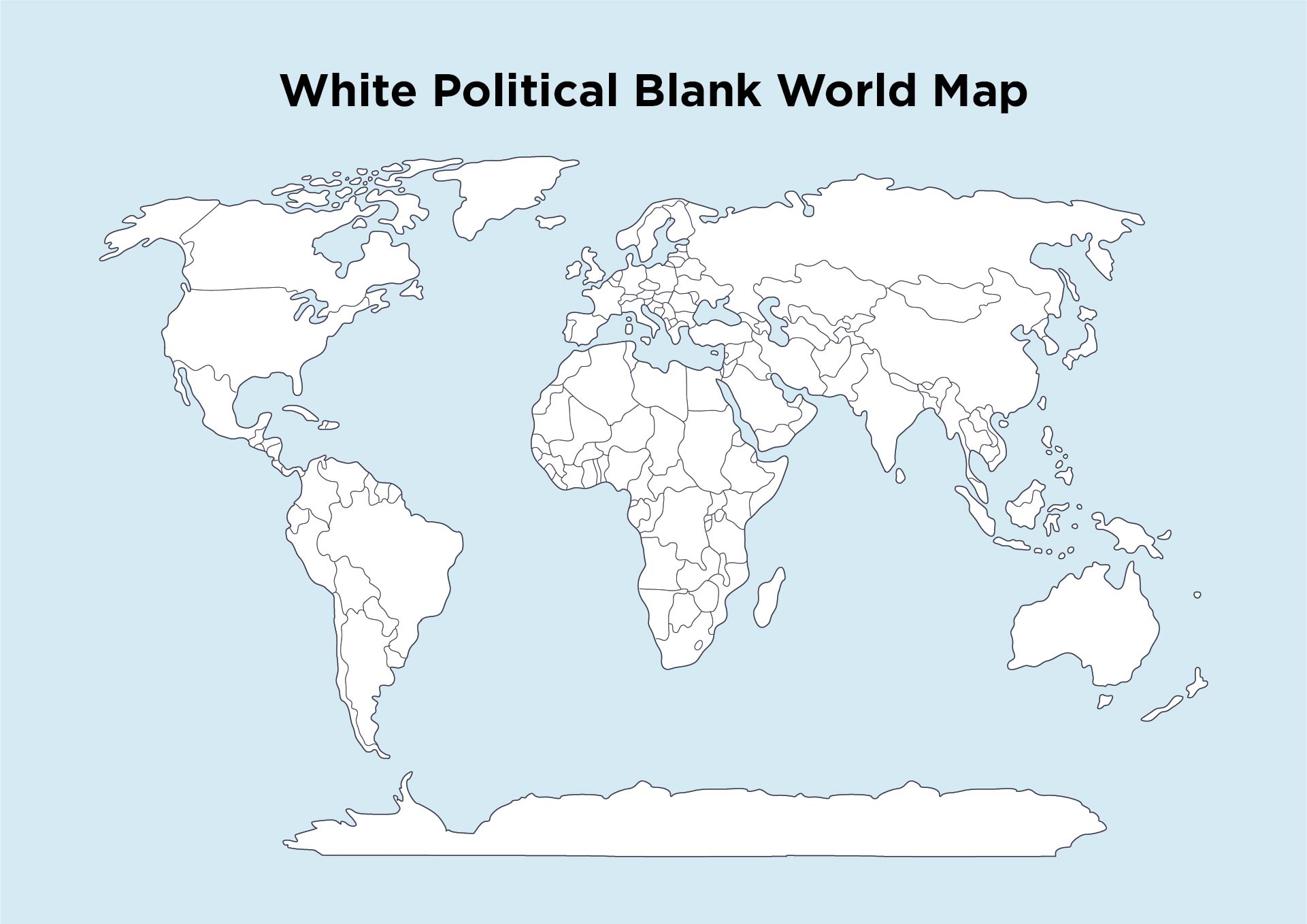 Free Printable Blank World Map