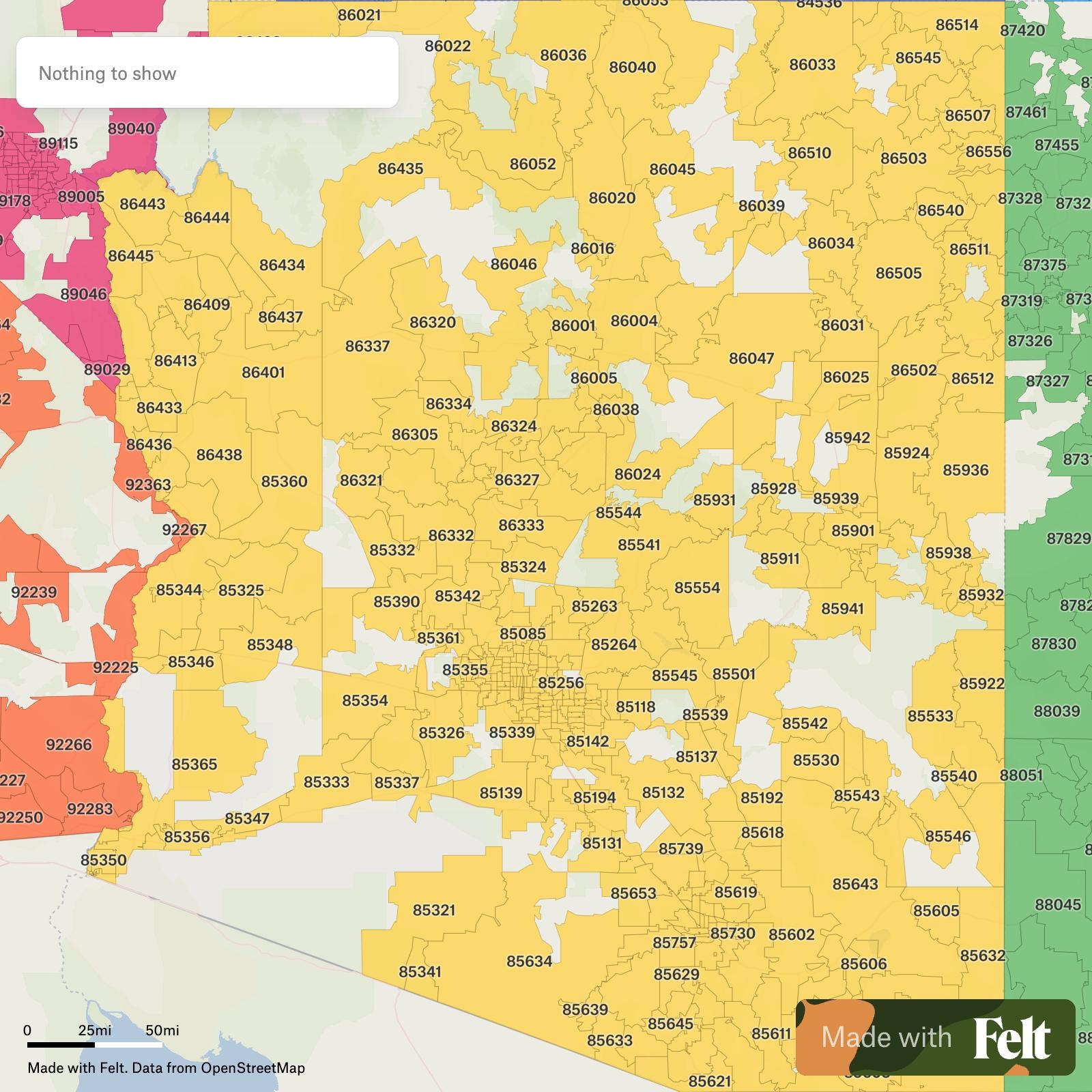 ZIP Codes In Arizona ZIP Codes In Arizona