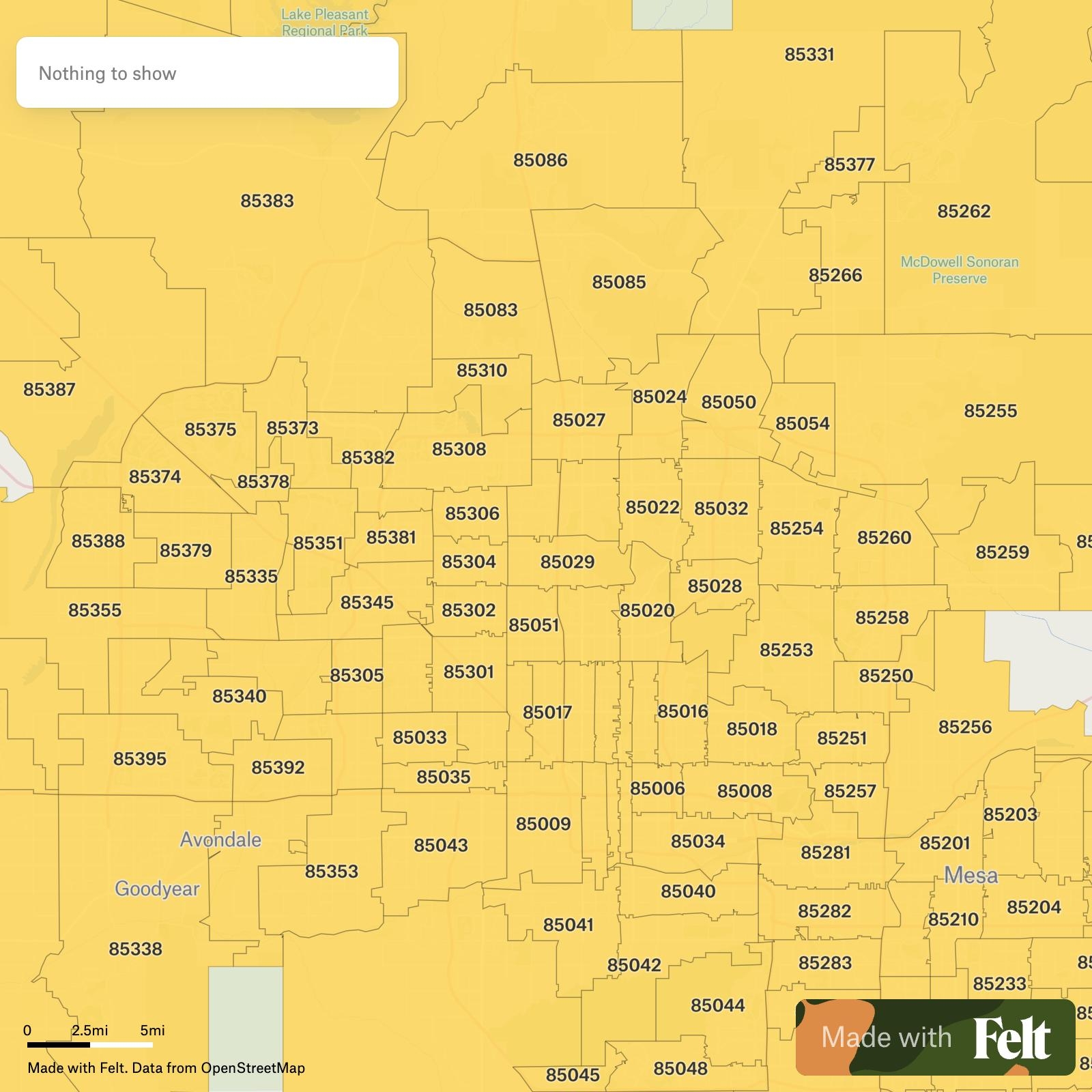 Printable Arizona Zip Code Map Printable Arizona Zip Code Map